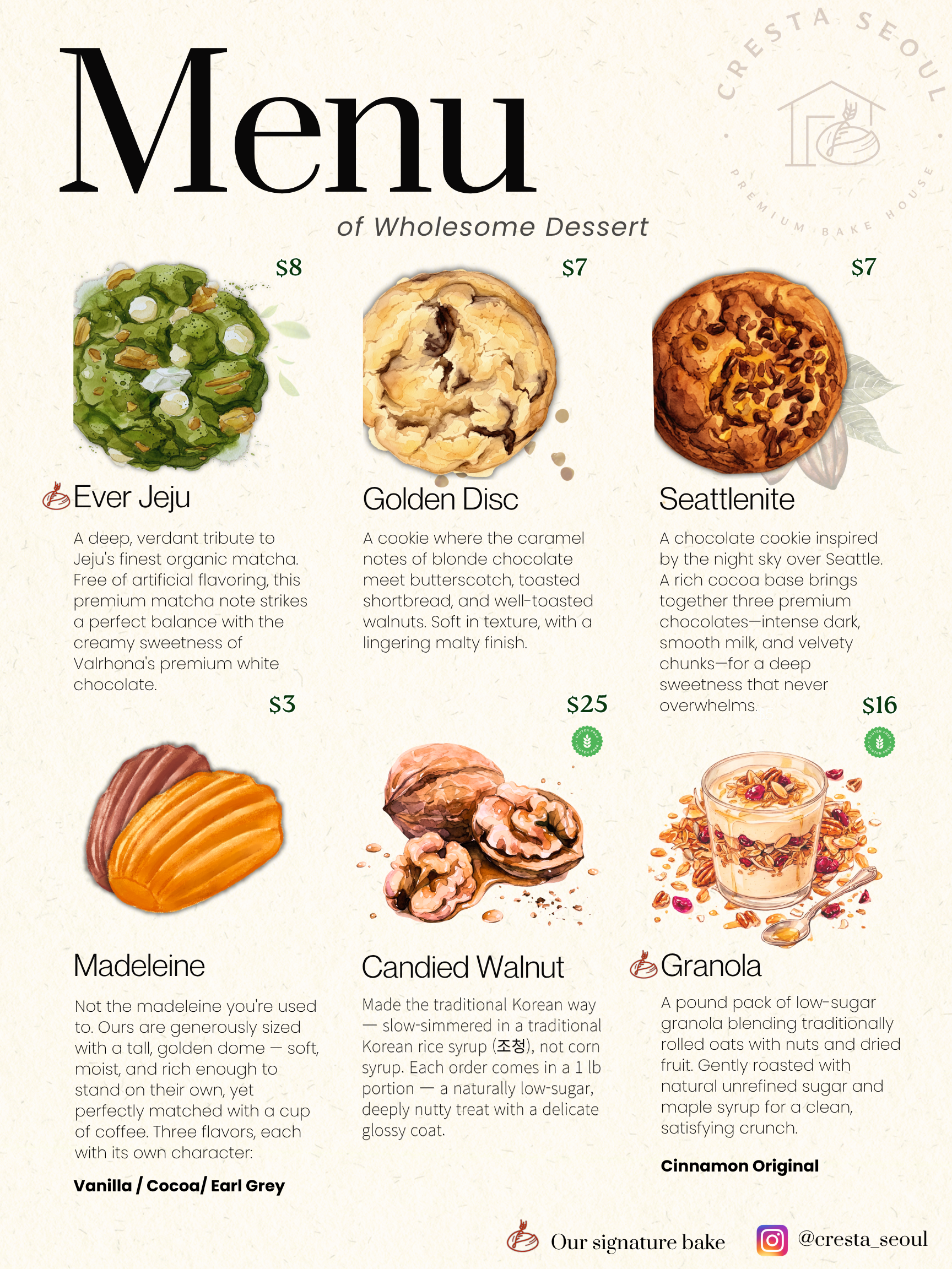 This cycle's dessert lineup